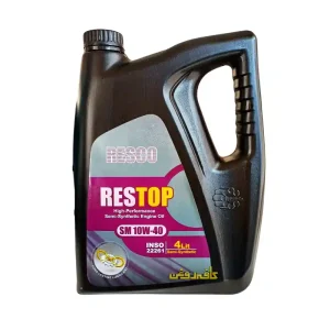 روغن موتور ایرانول رسکو مدل 10W40 SM حجم 4 لیتر