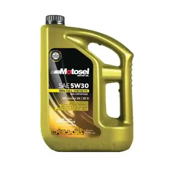 روغن موتور موتوسل مدل 5w30 SN حجم 4/73 لیتر