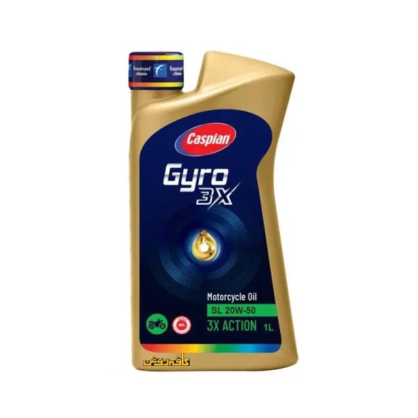 روغن موتور سیکلت جیرو کاسپین مدل [MA] 20W50 SL حجم 1 لیتر - Image 1